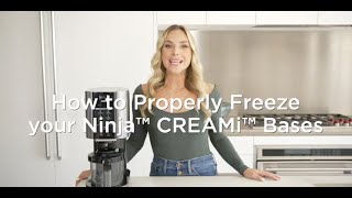 Ice Cream Maker, Ninja™ CREAMi™ | How to Properly Freeze Bases