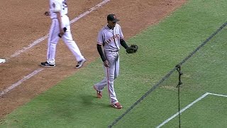 SF@ARI: Arias snags Montero's liner to end the frame