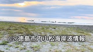 8/26AM6:00徳島市内小松海岸サーフィン波情報