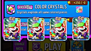 4X knockout color crystals daily mode match masters today gameplay.