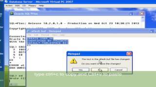Tutorial on creating user using sqlplus