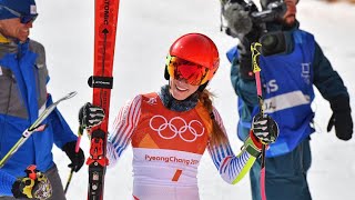 Winter Olympics 2018: Mikaela Shiffrin wins giant slalom for first gold in Pyeongchang