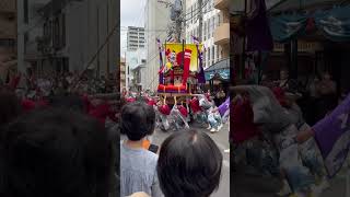 長崎くんち 中日 八幡町 庭先回り 弓矢八幡祝い船 回転 魚の町にて 長崎県長崎市 12:13ころ　20241008