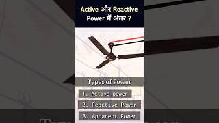 Difference Between Active and Reactive Power ? #shorts