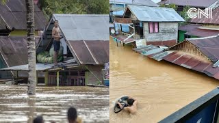 Banjir 1,8 Meter Terjang Kab.Banjar Hari ini, 1.500 Orang Terdampak, Warga Mengaku Sudah Terbiasa