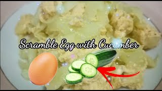 Scramble Egg with Cucumber ||PROUD WARAY