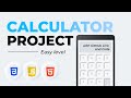 Build a Calculator using HTML, CSS, and JavaScript | Frontend Project - JavaScript Tutorial