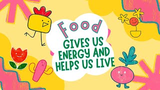 Healthy Eating Habits for Children-Food Gives us Energy & Helps us Live- Healthy food story for kids