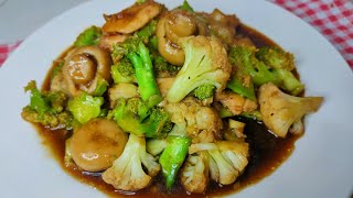 STIR FRY CHICKEN BROCCOLI WITH CAULIFLOWER