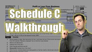 2025 IRS Form 1040 Schedule C Walkthrough | Sole Proprietorship