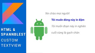 Custom Textview using HTML And SpannableString - Android Tutorial