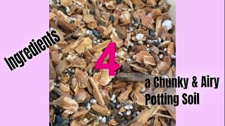 4 ingredient Super Chunky Potting Mix 💖 for my Aroid plants