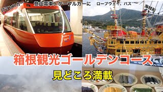 【箱根旅行】箱根1周ゴールデンコース日帰り観光【Hakone one day trip 】新宿〜箱根湯本〜強羅〜早雲山〜大涌谷〜桃源台〜元箱根港〜箱根湯本〜新宿　go toトラベル