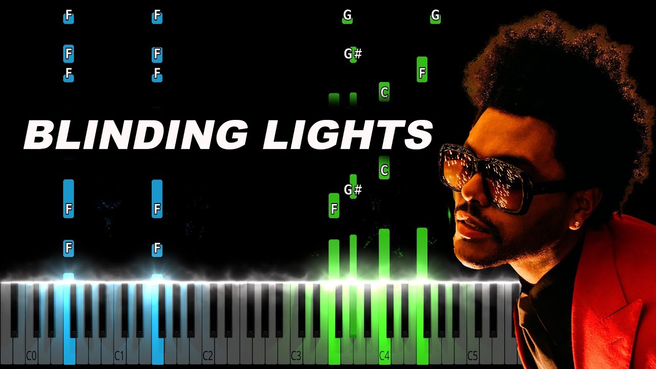The Weeknd Blinding Lights Piano Tutorial Youtube
