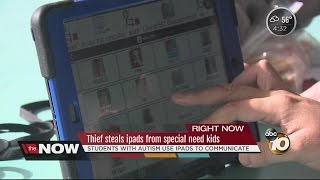 Thief steals iPads from special needs kids