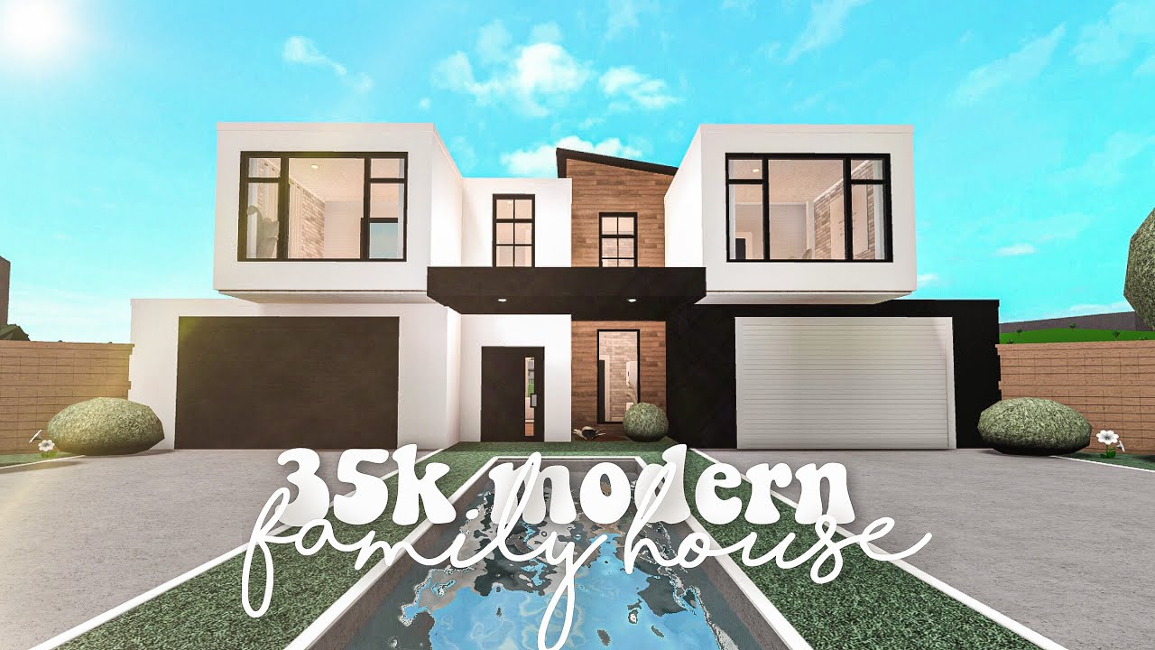 35k Modern Family House - Bloxburg Build - YouTube