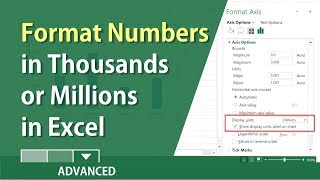 Excel: How to format numbers in thousands or millions by Chris Menard