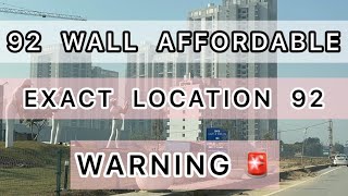 NEW AFFORDABLE WALL 92 , EXACT LOCATION AND FULL DETAILED VIDEO