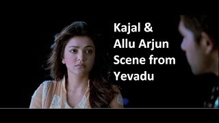 Kajal & Allu Arjun Scene From Yevadu || Ram Charan, allu Arjun, Sruthi Hasan, etc
