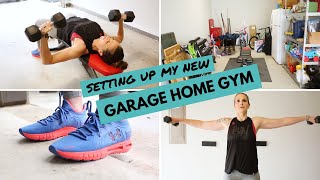 Setting Up My (New!) Garage Home Gym | Working Out During Quarantine + My Press Workout