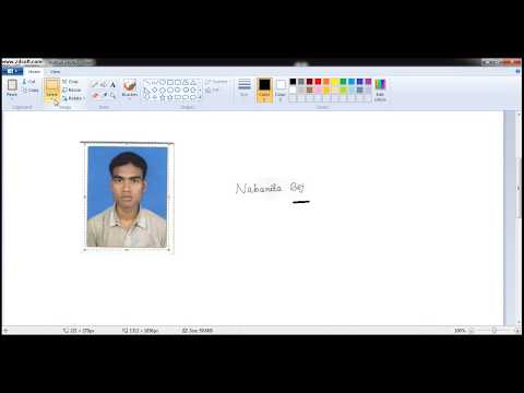 How to make Perfect size Photo & Signature in Paint for online JOB Application? How to make Perfect size Photo & Signature in Paint for online JOB Application?