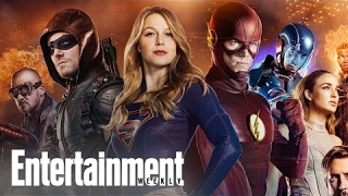 The CW's Superheroes Crossover: Heroes Dish On The Four-Way Special | PopFest | Entertainment Weekly