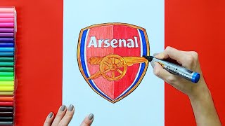 How to draw Arsenal F.C. Logo