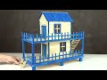 how to make popsicle stick house for hamster