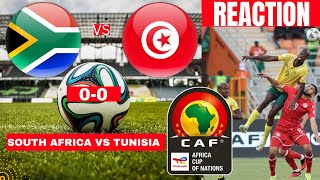 South Africa vs Tunisia 0-0 Live Africa Cup Nations AFCON Football Match Score Highlights Bafana