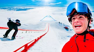 Beginners Try World's Biggest Ski Jump