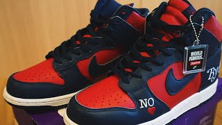 Supreme × NIKE SB Dunk High コラボスニーカー買ってきた | WEEK2 2022SS