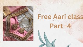 Aari class part-4 End Knot Two  TYPE 💥free Aari class #class #Aari