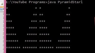 #13 Pyramid Star Triangle Program In Java || Java Technocrat [Hindi]