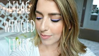 Pastel Winged Eyeliner | NYX VIVID BRIGHTS REVIEW