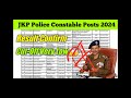 jkp police constable posts 2024 result confirm cut off very low 😱