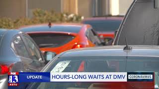 Drivers wait for hours at DMV