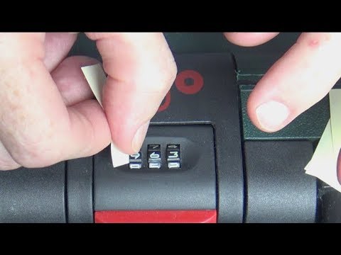 How to Unlock Suitcase With Combination  How To Change Lock Number