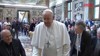 Vaticano, da Jimmy Fallon a Luciana Littizzetto: il Papa incontra i comici di tutto il mondo