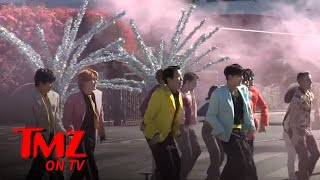 BTS Puts On Traffic-Stopping 'Butter' Show with James Corden | TMZ TV