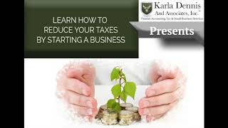 Learn How To Reduce Your Taxes By Starting A Business *Audio
