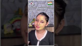 Korean Skincare Vs Indian Skincare 🇮🇳🇰🇷💯 #youtubeindia #shorts #kirantutorialz #youtubeshorts