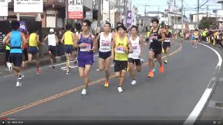 上尾シティーハーフマラソン ２０２４　５Kmの部 折り返し地点で撮影