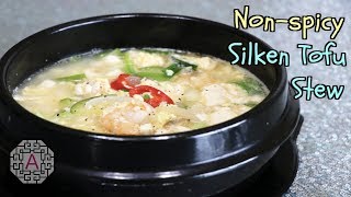 Korean Non-Spicy Extra Soft Tofu Stew (안매운 순두부찌개, AnMaeUn SunDuBuJjiGae) | Aeri's Kitchen