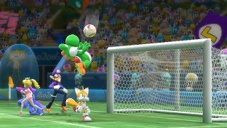 Mario and Sonic at The Rio 2016 Olympic Games Football Team Wario vsTeam Peach