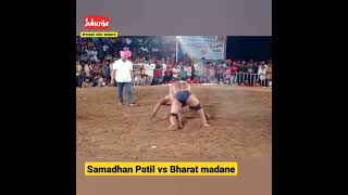 Bharat madane vs samadhan patil kushti video #fitnesskingshorts #jassapatti #shorts