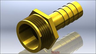 Nozzle with audio narration || SolidWorks Tutorial