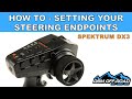 Setting Steering Endpoints - Spektrum DX3