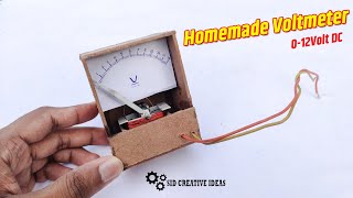 How to Make a Voltmeter at Home | वाल्ट मीटर कैसे बनाये ⚡| 12v DC Voltmeter | Sid Creative Ideas