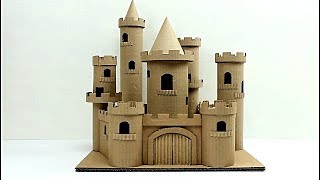 cómo hacer un castillo de cuento con cartón (how to make a cardboard story castle)