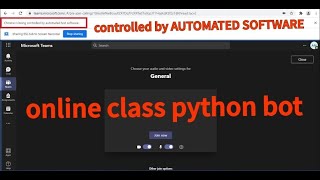 Online Class Attending Bot | Python,Selenium,PyautoGUI